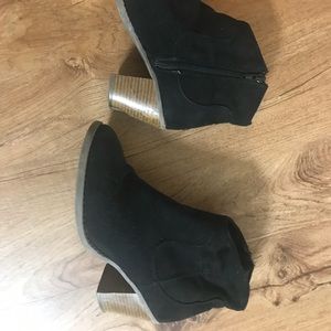 Black ankle boots
